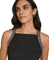 Calvin Klein Women's Embellished Scuba Sheath Dress