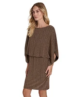 Jessica Howard Women's Open-Back Dolman-Sleeve Elastic-Waist Dress