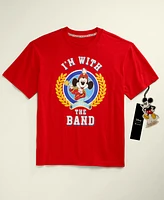 Disney | Macy's Big Kids Unisex Mickey Mouse I'm with The Band Graphic T-Shirt, Created for