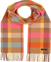 Fraas Color Block Cash Mink Scarf