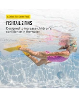 Finis Girls Fishtail 2 Fins, Yellow, Us Junior 6-11