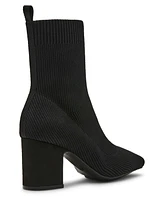 Anne Klein Women's Tessel Block Heel Knit Dress Booties