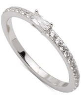 Lauren Ralph Lauren Sterling Silver Cubic Zirconia Stack Ring