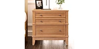 Slickblue 3-Drawer Side Table: Stylish Storage for Living Room, Hallway, and Entryway