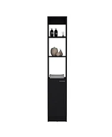 Depot E-Shop Lenox Linen Cabinet, 1 Door, 6 Shelves