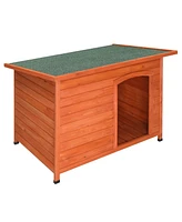 Slickblue Waterproof Wood Dog House – Durable Pet Shelter for All Weather