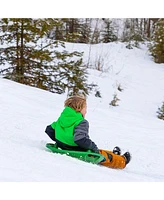 Lucky Bums Circular Saucer Snow Sled for Winter Sledding, 25" Diameter, Green