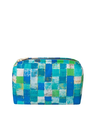 Designers Guild Achara Azure Small Toiletry Bag