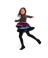 Andy & Evan Toddler Girls Toddler/Child Multi Colored Crushed Velvet Tiered Dress