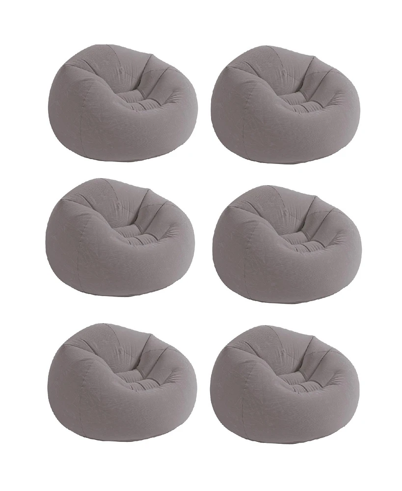 Intex Inflatable Contoured Corduroy Beanless Bag Lounge Chair