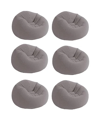 Intex Inflatable Contoured Corduroy Beanless Bag Lounge Chair