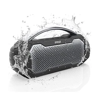 Pyle Portable Wireless Bluetooth Streaming Speaker With Tws Function & Microphone, Black