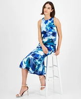 Anne Klein Women's Sleeveless Printed Midi Dress