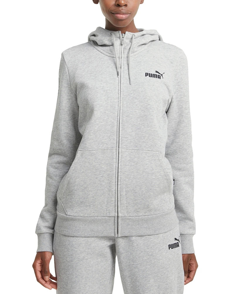 Puma Women's Long-Sleeve Zip-Front Hooded Sweatshirt