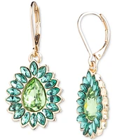 Emily Paris Gold-Tone Color Crystal Drop Earrings