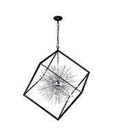 Cwi Lighting 54" Metal Starburst 20 Light Chandelier