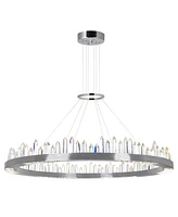 Cwi Lighting 6" Metal Agassiz Led Chandelier