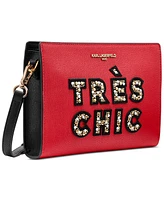 Karl Lagerfeld Paris Crystal Embellished Convertible Crossbody