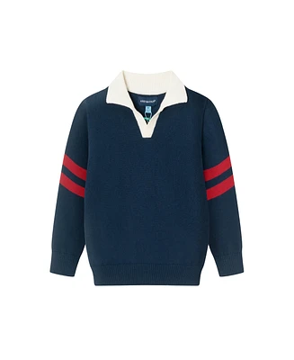 Andy & Evan Toddler Boys Toddler/Child Navy Collared Sweater