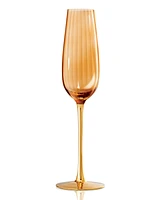 Qualia Glass Posh Champagne Flutes, Set of 2