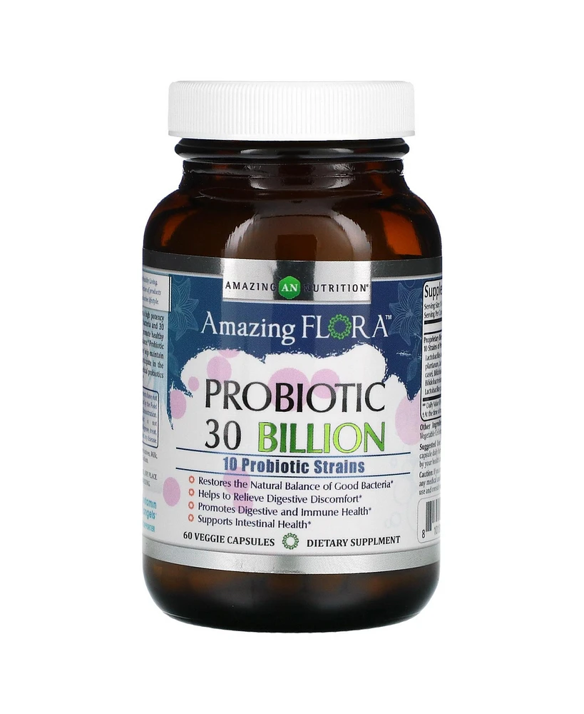 Amazing Nutrition Amazing Flora Probiotic 30 Billion Cfu