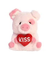 Aurora Mini Kiss Pig Rolly Pet Round Plush Toy Pink 5"