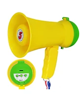 5 Core Megaphone Bullhorn Speaker 15W Mini Battery Power Bull horn w Siren 400 Yard Range - Yellow