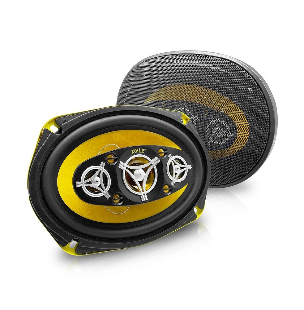 Pyle 6'' x 9'' Eight-Way Car Speakers, 500 Watt