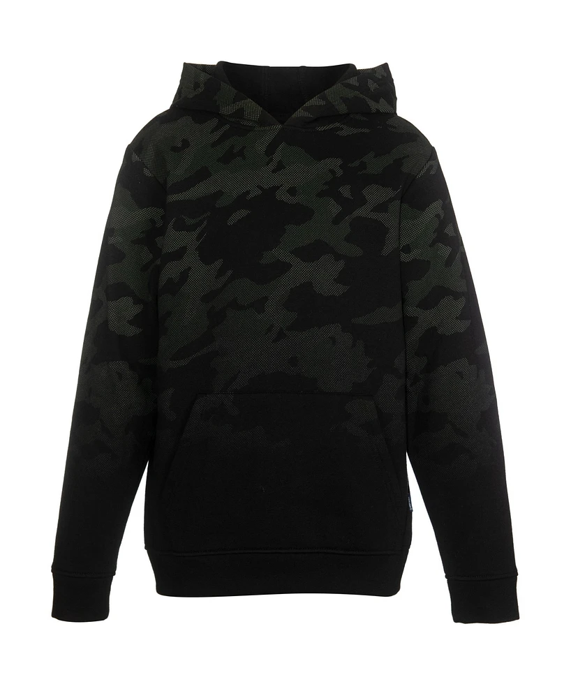 Univibe Big Boys Albert Camo Fleece Hoodie