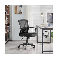 Yaheetech Mesh Office Chair Mid Back Desk Adjustable Swivel