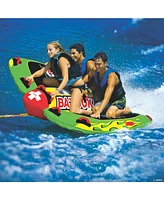 Wow Watersports 13-1010 Big Bazooka Steerable 1 to 4 Person Towable Tube, Green