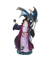 Fc Design 19"H Wizard Standing with Dragon on his Shoulder Figurine Decoration Home Decor Perfect Gift for House Warming, Holidays and Birthdays