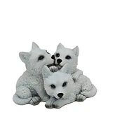 Fc Design 5.25"W Wolf Cubs Cuddling Figurine Decoration Home Decor Perfect Gift for House Warming, Holidays and Birthdays