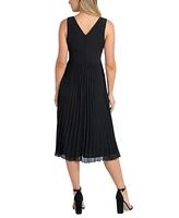 Sam Edelman Women's Pleated Faux-Wrap Dress