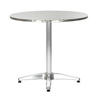 vidaXL Patio Table Silver 31.5"x27.6" Aluminum