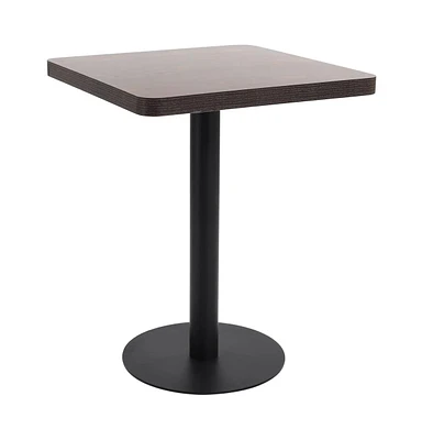 vidaXL Bistro Table Dark Brown 23.6"x23.6" Mdf