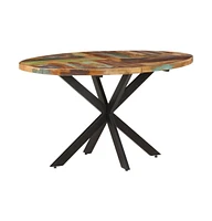 vidaXL Dining Table 55.1"x31.5"x29.5" Solid Reclaimed Wood