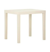 vidaXL Patio Table White 31.1"x25.6"x28.3" Plastic