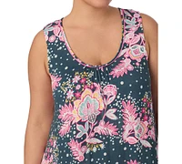 Ellen Tracy Plus Size Sleeveless Floral Nightgown