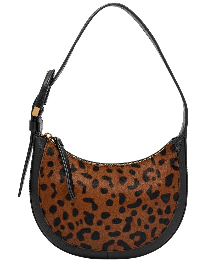 Fossil Harwell Leather Crescent Shoulder Bag