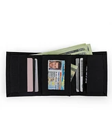 Timberland Men's Nylon Trifold Leather Wallet