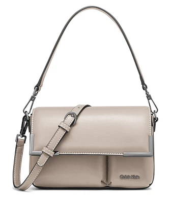 Calvin Klein Mica Flap Convertible Small Crossbody Bag