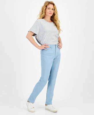 Style & Co Women's Straight-Leg High Rise Jeans