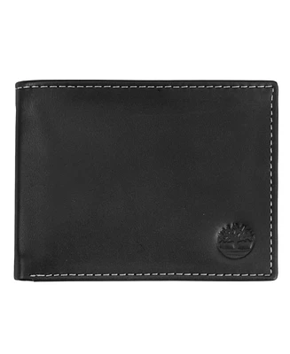 Timberland Men's Cloudy Passcase Leather Wallet