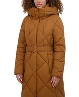 Kenneth Cole Women's Quilted Long Puffer Coat