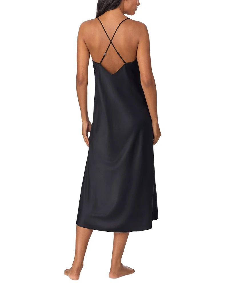 Lauren Ralph Women's Sleeveless V-Neck Long Nightgown