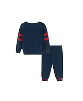 Andy & Evan Baby Boys Navy Henley Sweater w/Pants Set