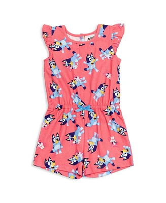 Bluey Girls French Terry Sleeveless Romper to