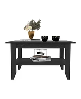 Depot E-Shop Sahara Coffee Table, Four Legs, One Shelf