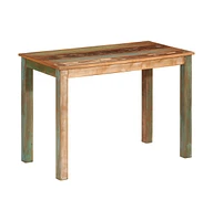 vidaXL Dining Table 43.3"x21.7"x29.9" Solid Wood Reclaimed